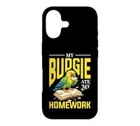 My Budgie Ate My Homework Funny Budgie Design Case for iPhone 17