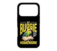 My Budgie Ate My Homework Funny Budgie Design Case for iPhone 17 Pro