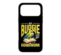My Budgie Ate My Homework Funny Budgie Design Case for iPhone 17 Pro Max