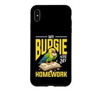 My Budgie Ate My Homework Funny Budgie Design Case for iPhone XS Max
