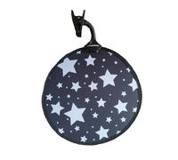 My Buggy Buddy Sunshade for Pram/ Car Seat, Universal Fit Parasol, UPF 50+ Protection, Easy Fold Away/ Pop Open, 34 cm Diameter, Silver Stars