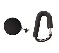 My Buggy Buddy Pram/ Stroller/ Pushchair 2-in-1 Bundle Pack - Sunshade + Hook (Black Combo)