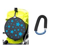 My Buggy Buddy Pram/Stroller/Pushchair 2-in-1 Bundle Pack - Sunshade + Hook (Blue Combo)