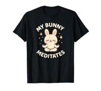 My Bunny Meditates Cute Pet Rabbit Theme T-Shirt