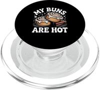 My Buns Are Hot Funny Cinnamon Roll Bakery PopSockets PopGrip for MagSafe