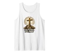 My Burden Fell Away | Pilgrim's Progress Christian Cross Tank Top