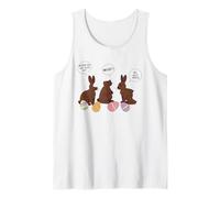 My Butt Hurts Funny Chocolate Lovers Cute Bunny Easter Tank Top