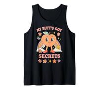 My Butt’s Got Secrets Funny Sarcastic Y2K Inappropriate Meme Tank Top