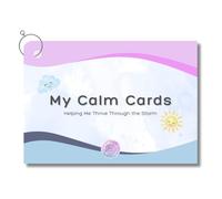 My Calm Cards by Thrive Creations | Sensory Meltdown Support for Kids | 14 Visual Emotional Regulation Strategy Flashcards with Keyring | Tools for Autism, ADHD, and Big Feelings