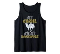 My Camel Ate My Homework Calf Animal Kid Back To School Tank Top