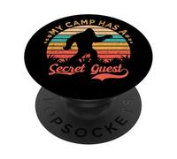 My Camp Has a Secret Guest Believe in Bigfoot Camper PopSockets Adhesive PopGrip