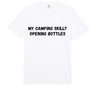 My Camping Skill Opening Bottles for Fun Outdoors Comfort Colors Adult Heavyweight T-Shirt