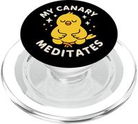 "My Canary Meditates" Songbird Theme Cute PopSockets PopGrip for MagSafe