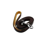 My Canine USA Leather Dog Leash - Great for Training - All Leather Lead- Dog Walking for Life (Brown)