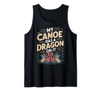 My Canoe Has A Dragon On It Racing Tank Top