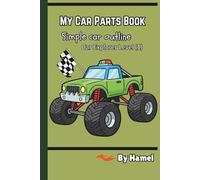My Car Parts Book: Illustration Simple car outline Badge Car Explorer Level (1)