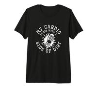 My Cardio Comes with A Side of Dirt Mudding Team Mud Runners Premium T-Shirt