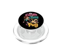 My Cardio Is Chasing a Pug Owner Pun PopSockets PopGrip for MagSafe