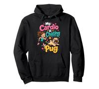 My Cardio Is Chasing a Pug Owner Pun Pullover Hoodie