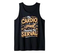My Cardio is Chasing My Serval Wild Cat Tank Top