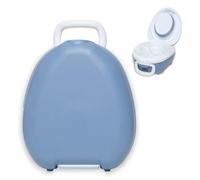 My Carry Potty - Travel Potty, Award-Winning Portable Toddler Toilet Seat for Kids to Take Everywhere (Blue Pastel)