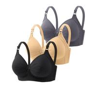 My Cart Show Women's Bra Front Closure Floral Lace Comfortable Hold Underwired T-Shirt Bralette Soft Wireless Everyday Sportswear Women's Set Fitness, Mint Green, 20