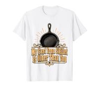 My Cast Iron Skillet is Older Than You Funny Retro Pan T-Shirt