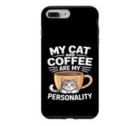 My Cat And Coffee Are My Personality Humor Case for iPhone 7 Plus/8 Plus