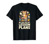 My Cat Ate My Lesson Plans Funny Teacher T-Shirt