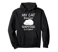 My Cat Believes Napping Is A Sport Humor Cats Pullover Hoodie