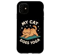 "My Cat Does Yoga" Cute Pet Theme Art Case for iPhone 11