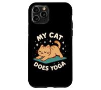 "My Cat Does Yoga" Cute Pet Theme Art Case for iPhone 11 Pro