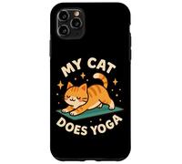 "My Cat Does Yoga" Pet Theme Art Cute Case for iPhone 11 Pro Max