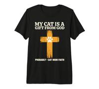 My Cat is A Blessing from God Premium T-Shirt