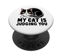 My Cat is Judging You PopSockets Adhesive PopGrip