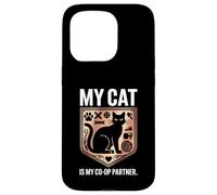 My Cat Is My Co Op Partner Gamer Case for iPhone 15 Pro