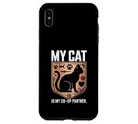 My Cat Is My Co Op Partner Gamer Case for iPhone XS Max