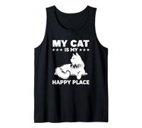 My Cat is My Happy Place Tank Top