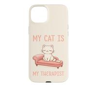 "My Cat Is My Therapist" Gift For Kittens Lovers Case for iPhone 15 Plus