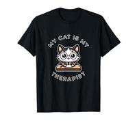 My Cat is My Therapist Kawaii Snowshoe Cat by MCS T-Shirt