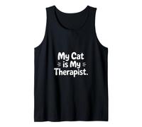 My Cat is My Therapist Statement Tank Top