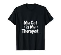 My Cat is My Therapist Statement Value Graphic T-Shirt