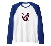 My Cat is My Valentine - Feline Love Raglan Baseball Tee, Men, Royal Blue/White, XXL