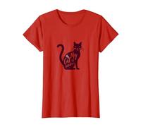 My Cat is My Valentine - Feline Love T-Shirt, Women, Red, S