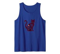 My Cat is My Valentine - Feline Love Tank Top, Men, Royal Blue, L