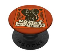 My Cat is my Valentine PopSockets Adhesive PopGrip