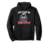 My Cat is my Valentine Pullover Hoodie