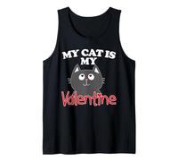 My Cat is My Valentine Tank Top