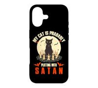 MY CAT IS PRABABLY PLOTTING WITH SATAN Case for iPhone 17