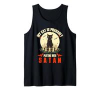 MY CAT IS PRABABLY PLOTTING WITH SATAN Tank Top